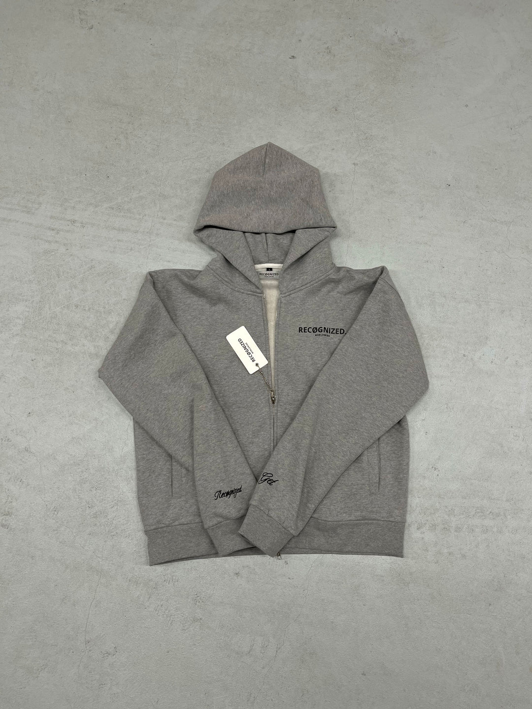 Zip-up Hoodie - Grey